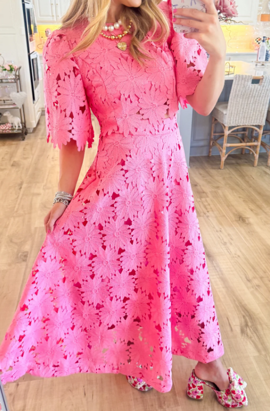 Demure Lace 2pc Skirt Suit