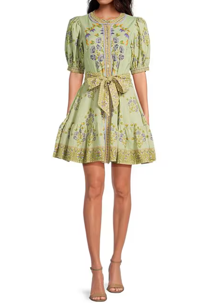 Adorable Puff Sleeve Short Dress