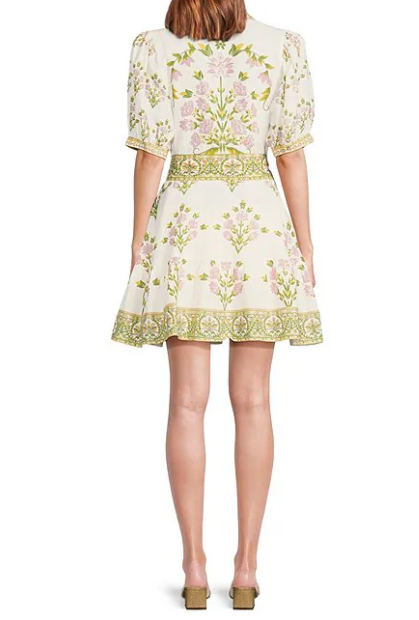 Adorable Puff Sleeve Short Dress