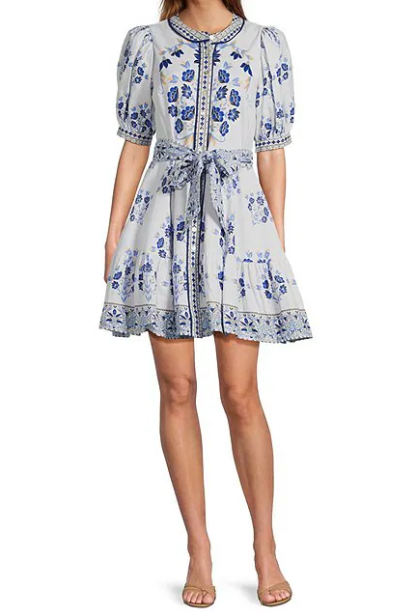 Adorable Puff Sleeve Short Dress