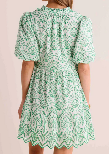 Fab Embroidered Short Dress